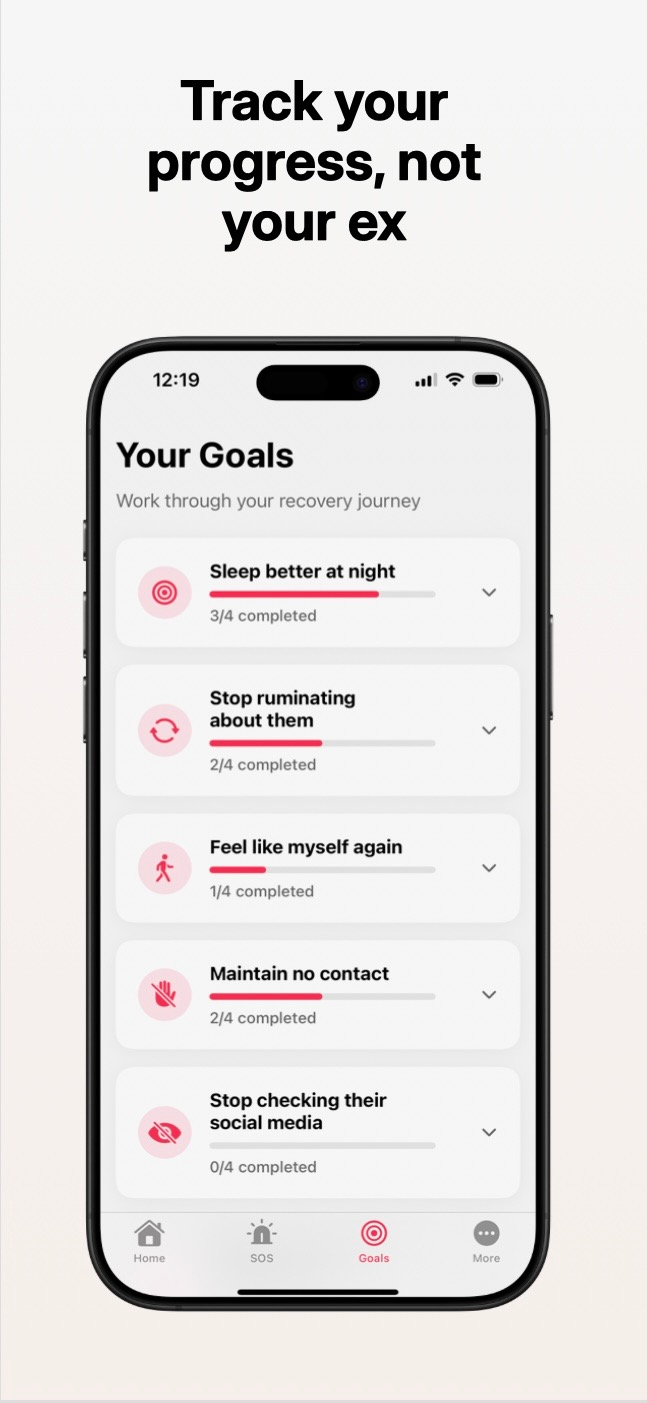 Goals tracking feature